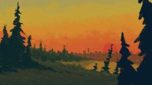 Firewatch Sunset Yellow